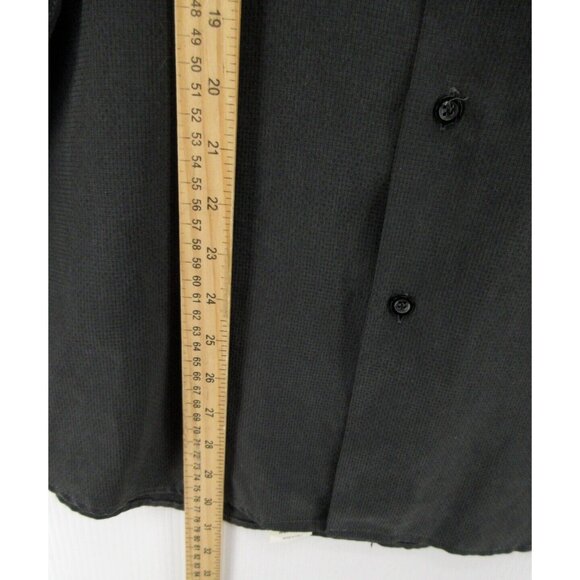 Zanella Shirt Medium Button Down Pocket Collared Textured Italy * - Picture 4 of 12